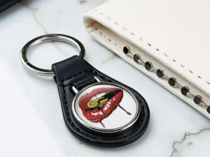Leather Key Wallet Holds Cards Compact Design